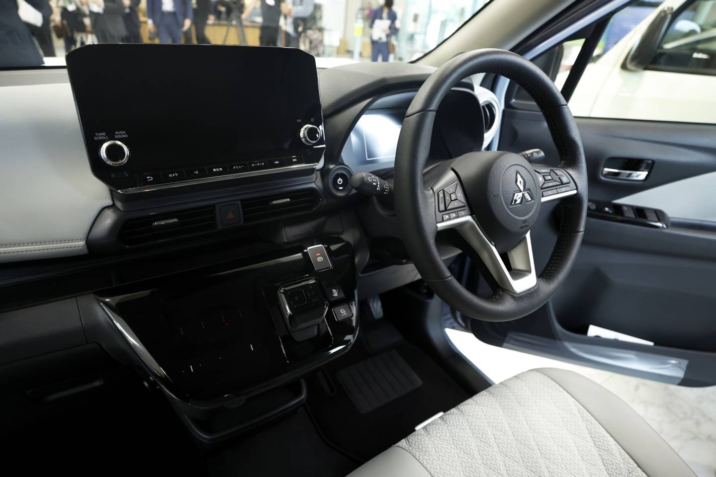 The interior of a Mitsubishi eK X EV. Bloomberg