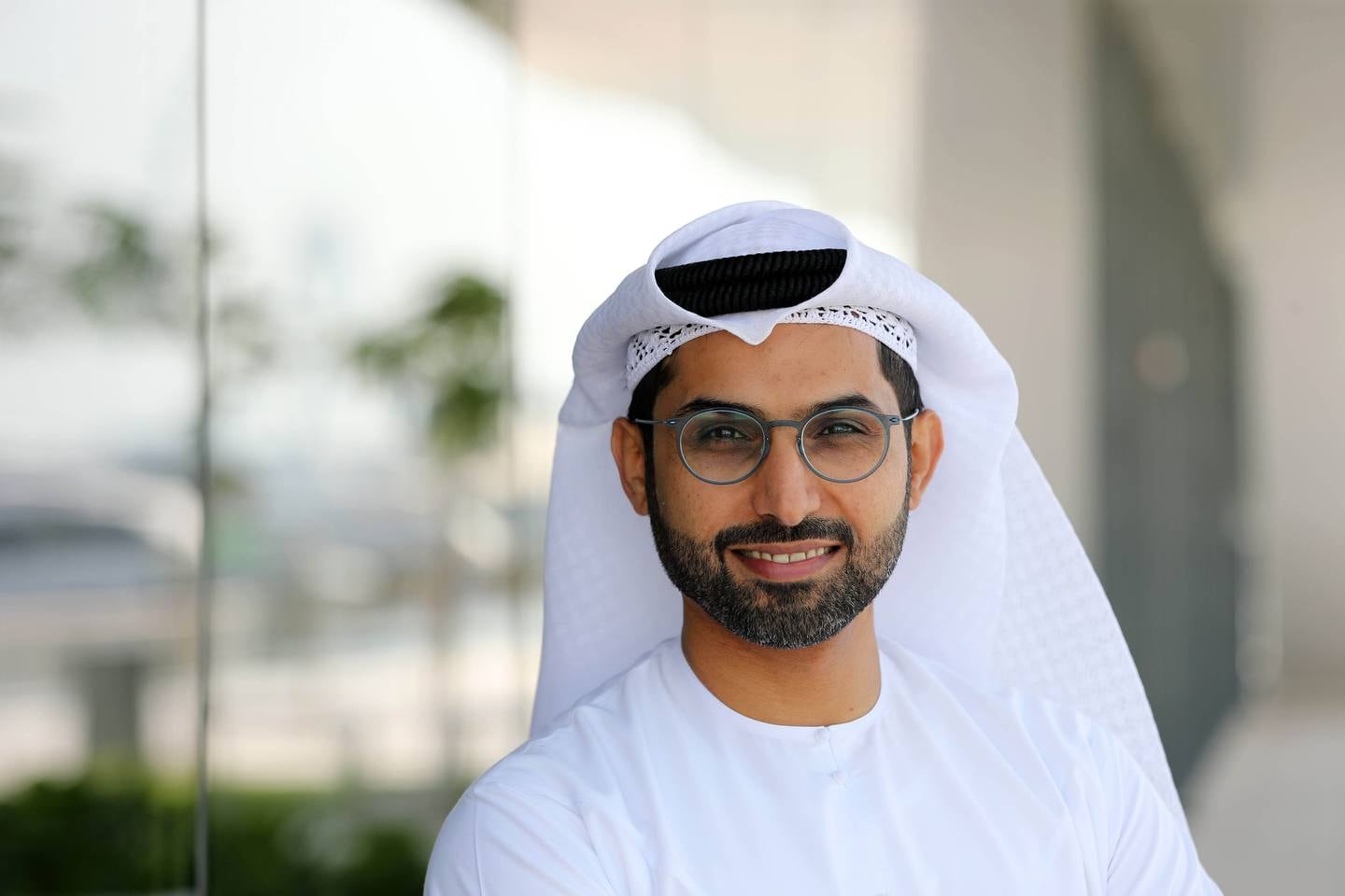 Abdulla Binhabtoor, chief portfolio management officer of Shamal Holding, operator of Dubai Harbour Cruise Terminal. Chris Whiteoak /  The National