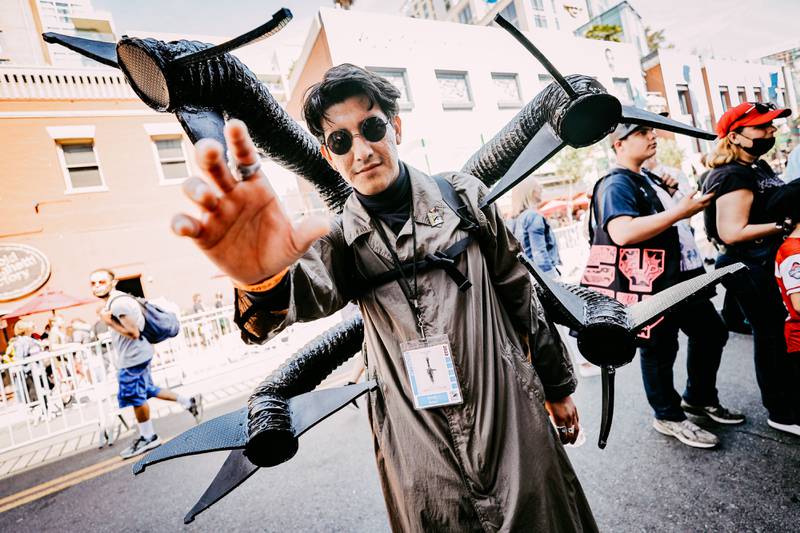 Cosplayer dressed as Doctor Octopus. Getty Images