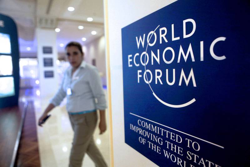 Next year’s WEF meeting will focus on accelerating stakeholder capitalism and harnessing the technologies of the Fourth Industrial Revolution. Salah Malkawi for The National