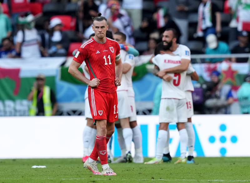 Wales' Gareth Bale after the defeat to Iran. PA