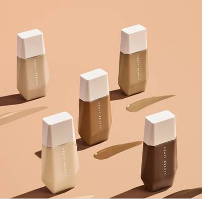 Fenty Beauty Eaze Drop Blurring Skin Tint, available in 25 shades. Rihanna’s Fenty Beauty product can be used alone or under make-up; Dh155 at Sephora. Photo: Fenty Beauty
