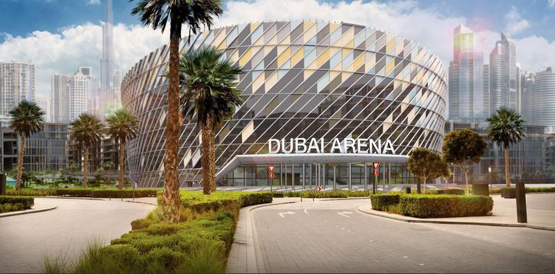 How Dubai Arena will look when finished. Courtesy Dubai Media Office / Meraas