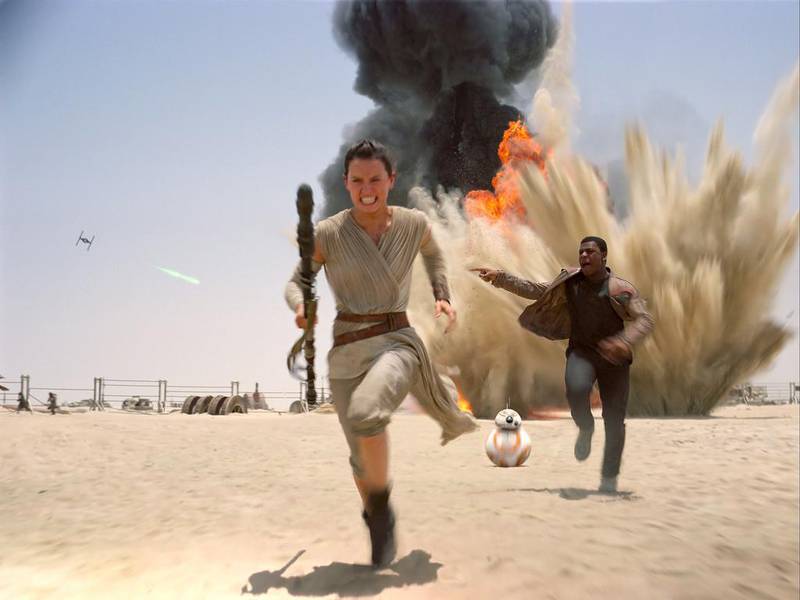 Part of Star Wars: The Force Awakens was filmed on location in the UAE, in the deep sands near Liwa, on the edge of the Empty Quarter. AP