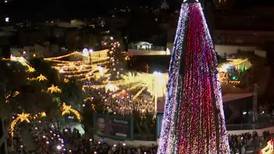 Watch the Nazareth Christmas tree light up