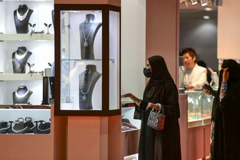 The 29th Jewellery and Watch Show Abu Dhabi is running from November 9-13. All photos: Khushnum Bhandari / The National 
