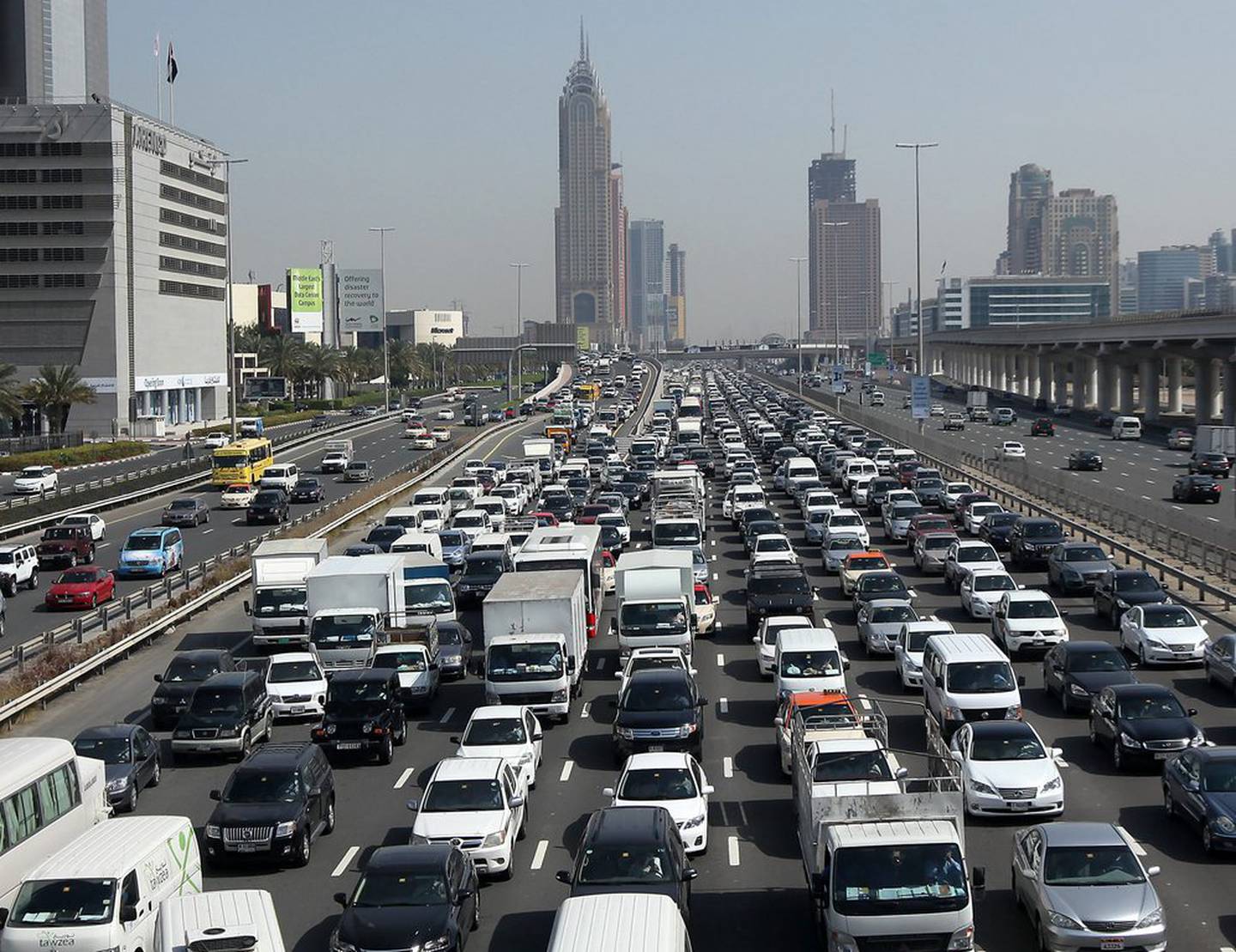 Police have called on the public to report incidents of dangerous driving on Dubai's roads. Pawan Singh / The National

