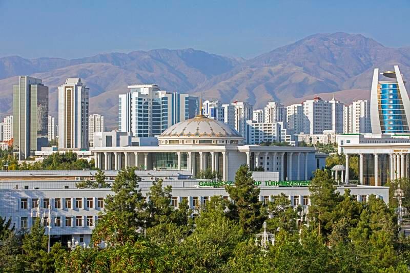 No.3: Turkmenistan. The marble city of Ashgabat is pictured here. EPA