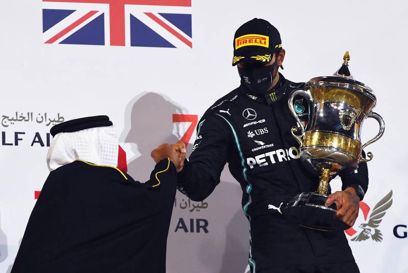 Lewis Hamilton won't feature in the Sakhir GP this weekend. Getty