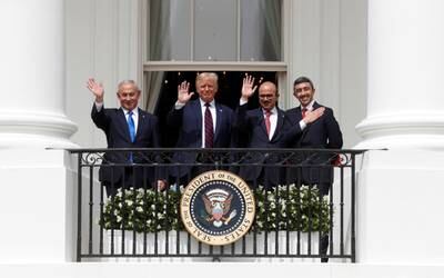 The Abraham Accords were signed on this day two years ago in Washington. Reuters