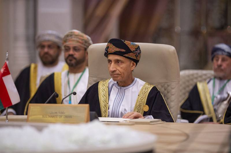 Omani Deputy Prime Minister for the Council of Ministers Sayyid Fahd bin Mahmoud Al Said at the GCC summit. SPA / AFP