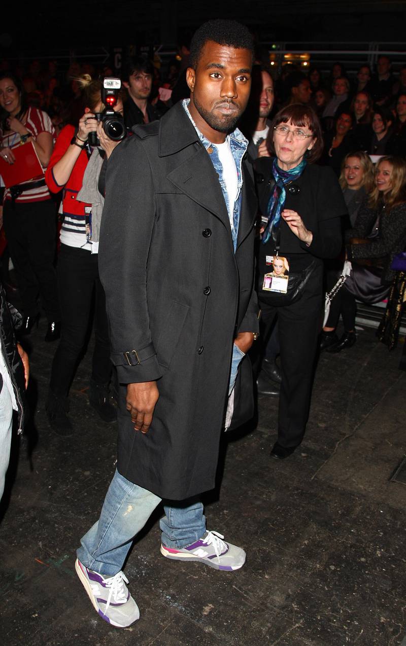 LONDON - FEBRUARY 21:  Kanye West attends the Vivienne Westwood Red Label show as part of London Fashion Week a/w 2009 on February 21, 2009 in London, England.  (Photo by Gareth Cattermole/Getty Images)