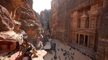 An image that illustrates this article Tourism 'thriving' in Jordan again despite war in Europe