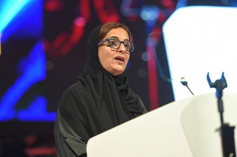Sheikha Lubna Al Qasimi, the Zayed University president, has urged schools and universities to better match their curricula to the needs and realities of the job market. Courtesy Zayed University