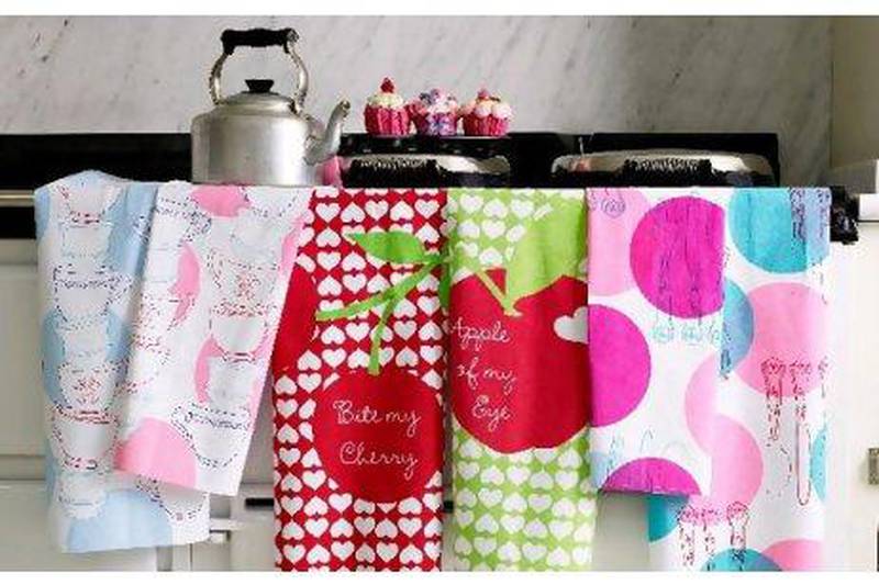 Tea towels and aprons from Bombay Duck.