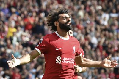 Liverpool's Mohamed Salah has been the subject of intense interest from SPL club Al Ittihad. AP