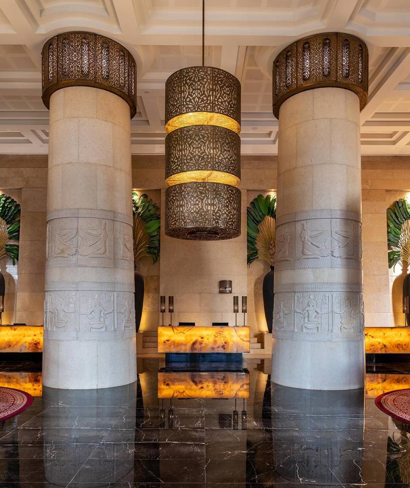 Raffles Dubai's grand lobby still impresses guests, 15 years since the hotel opened