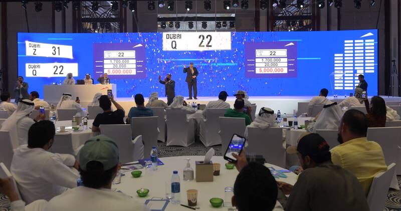 Dubai's Roads and Transport Authority said the Q 22 number plate fetched Dh5million at its 108th Open Auction in December. Photo: Wam