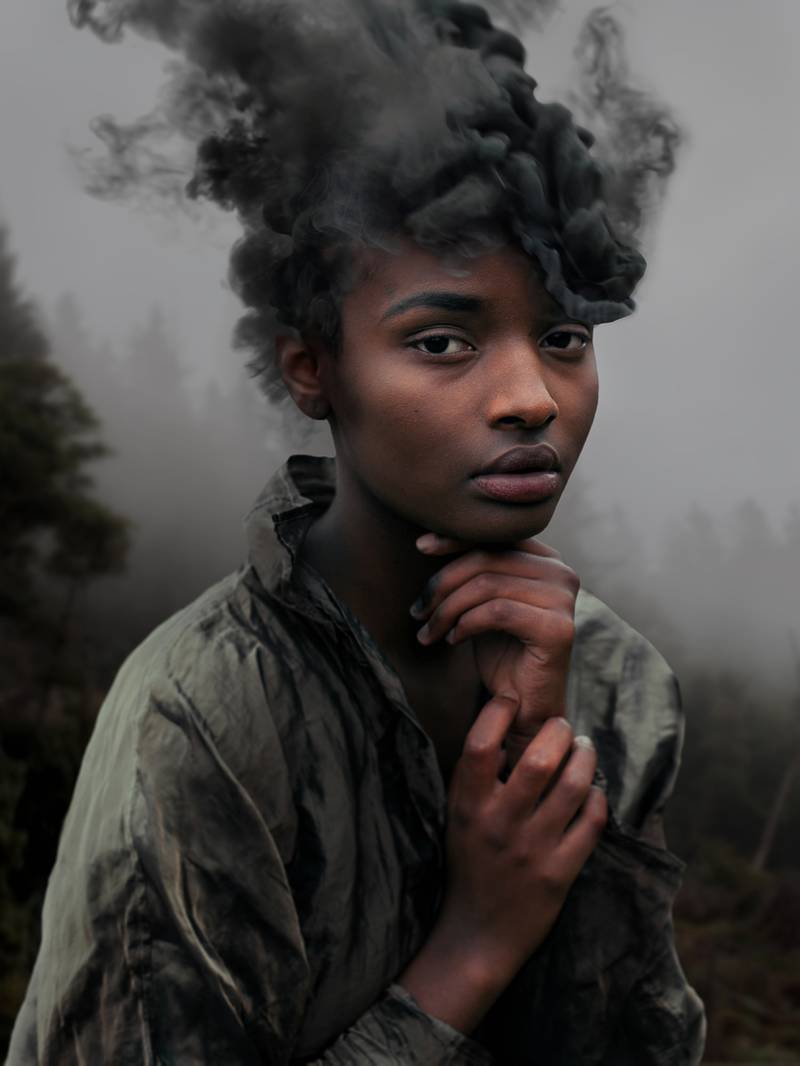 Wildfire, 2015. From the series In The Wake, 2015–20. Dye-sublimation print. Photo: David Uzochukwu and Galerie Number 8