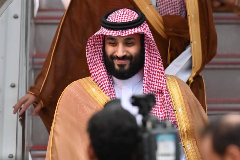 Saudi Arabia's Crown Prince Mohammed bin Salman arrives at Kansai airport, Osaka ahead of the G20 Summit. AFP