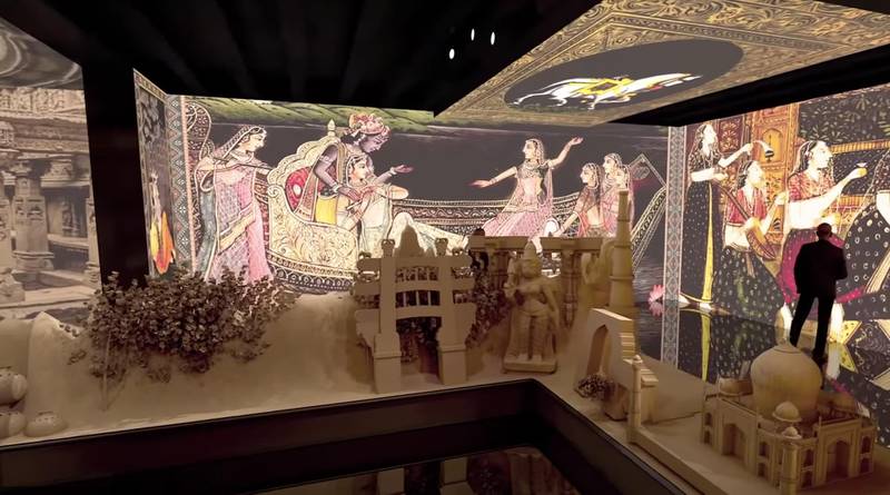 A screengrab of a video showing Indian art and heritage that will be displayed at the India pavilion at the World Expo in Dubai.