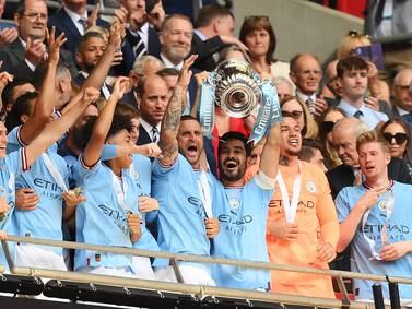 As it happened: Man City beat rivals United 2-1 to win FA Cup