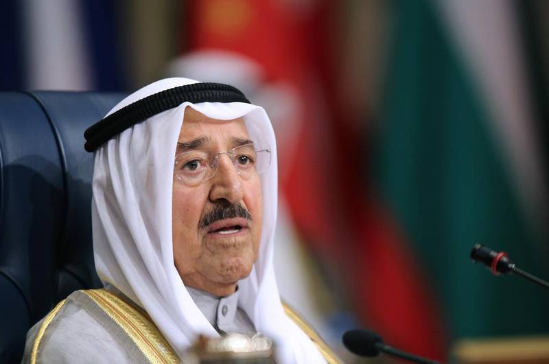 Kuwait’s emir Sheikh Sabah Al Ahmad Al Jaber Al Sabah on March 31. AFP Photo
