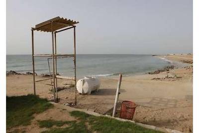 A stretch of the Umm al Qaiwain Corniche beach as it appeared earlier this year.