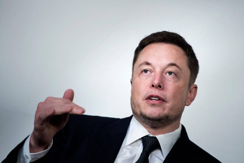 Elon Musk, CEO of SpaceX and Tesla, speaks during the International Space Station Research and Development Conference at the Omni Shoreham Hotel July 19, 2017 in Washington, DC. / AFP PHOTO / Brendan Smialowski