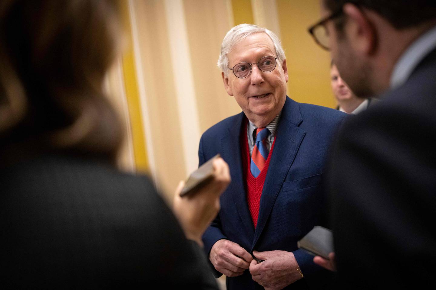 Senate minority leader Mitch McConnell said Donald Trump's political clout had diminished. AFP