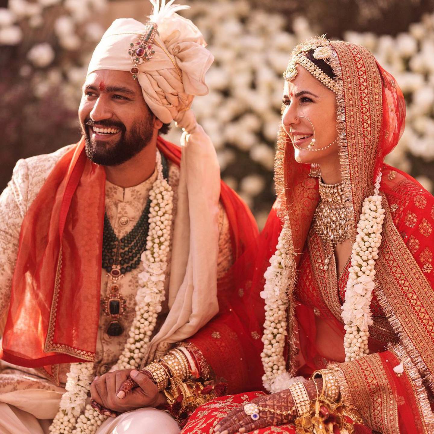 Bollywood stars Vicky Kaushal and Katrina Kaif shared images from their wedding on their social media accounts. Photo: Instagram / katrinakaif