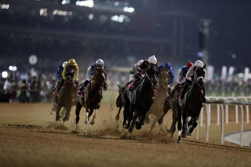 Runners in the Dubai World Cup. Chris Whiteoak / The National