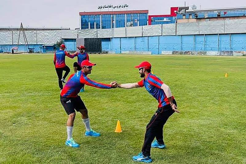 Afghanistan cricketers resumed training after the Taliban's takeover of the country. AFP