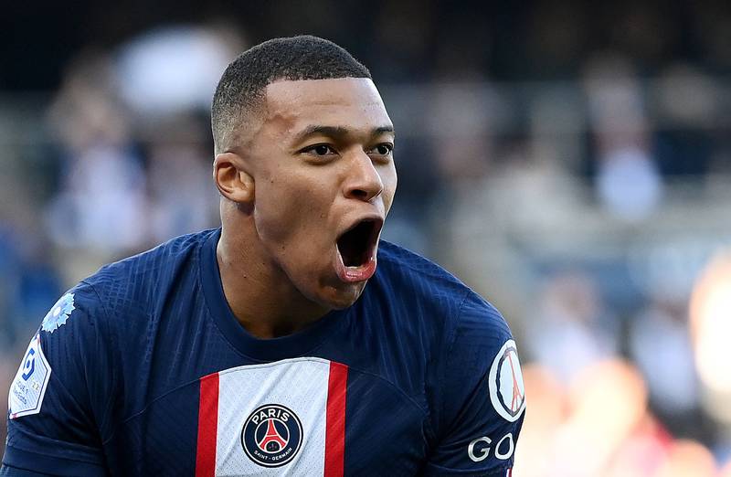 Paris Saint-Germain forward Kylian Mbappe earns £1,217,000 a week, according to capology.com. AFP