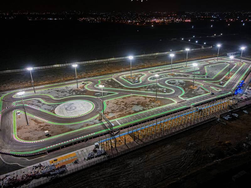The track at Karachi's Omni Karting Circuit is 1.6km long, has 25 corners, and can accommodate drifting and drag racing. Photo: Shahzad Sheikh