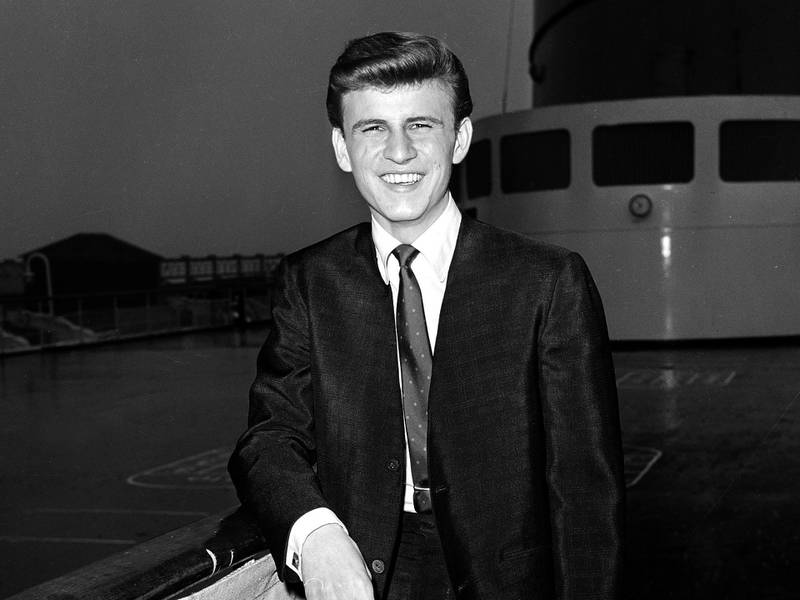 Singer Bobby Rydell aboard a cruise in New York City in 1962. Rydell died on Tuesday aged 79. AP