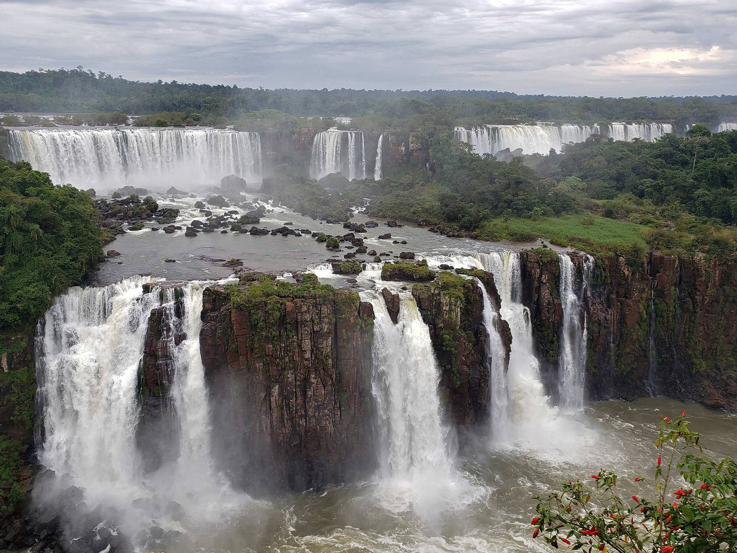 The Iguazu Falls were granted Unesco World Heritage status in 1984. EPA 