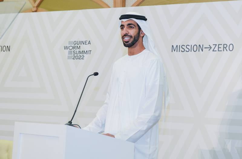 Sheikh Shakhbut bin Nahyan, UAE Minister of State, says incredible progress has been made to eradicate Guinea worm disease but the work is not over. Photo: Supplied