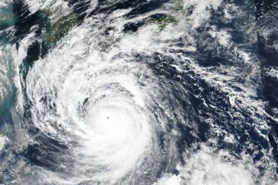Typhoon Nanmadol, rated in the highest category of 'violent', pictured on its approach to south-western Japan. AP