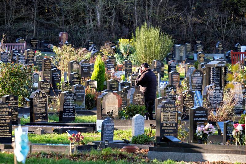 Muslim graves at Handsworth Cemetery, Birmingham, 19-11-2020.Photos by John Robertson for The National.