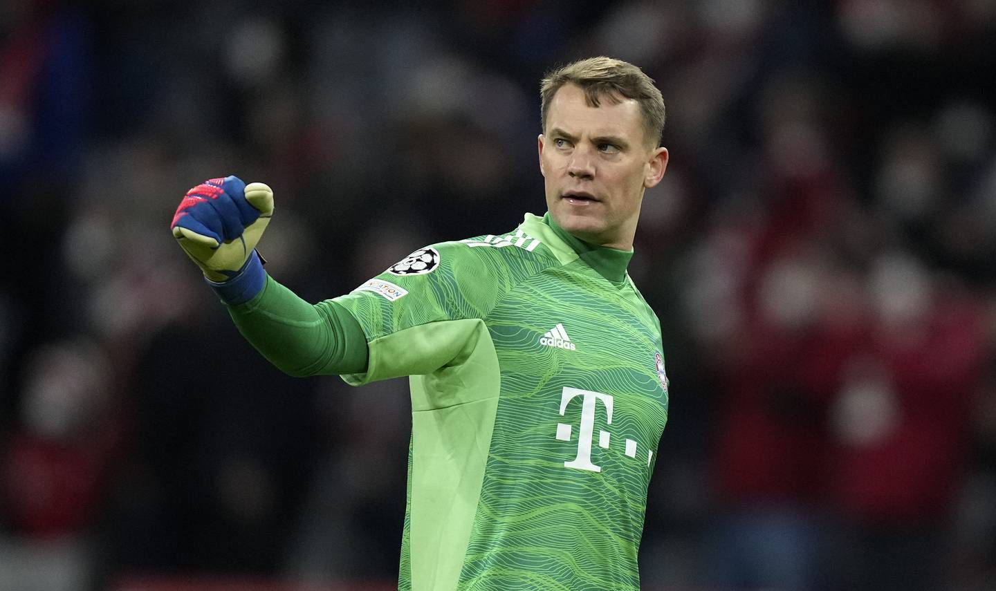 Bayern Munich goalkeeper Manuel Neuer broke his leg during a skiing accident following Germany's exit at the group stage of the 2022 World Cup. AP Photo 