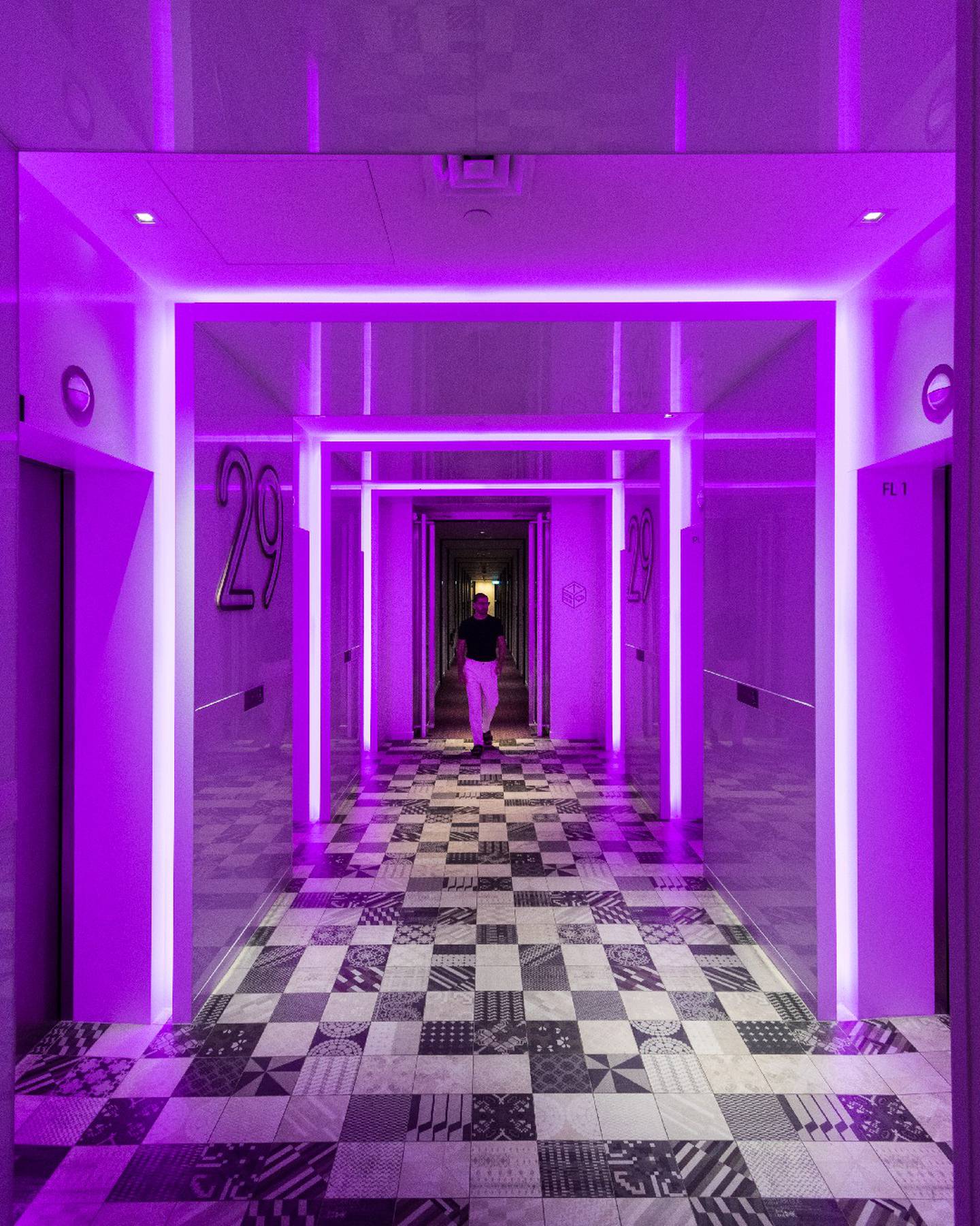 Yotel properties around the world are known for their funky purple design and affordable rates. Photo: Yotel / Facebook