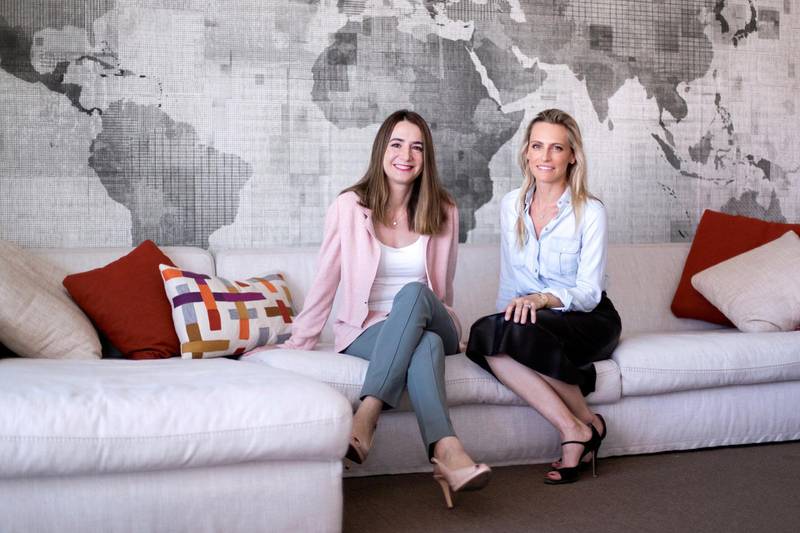 DUBAI, UNITED ARAB EMIRATES - May 25 2019.Medea Nocentini, left, and Anna-Liisa Goggs, co-founders of C3 (Photo by Reem Mohammed/The National)Reporter: Kelsey Warner Section: BZ