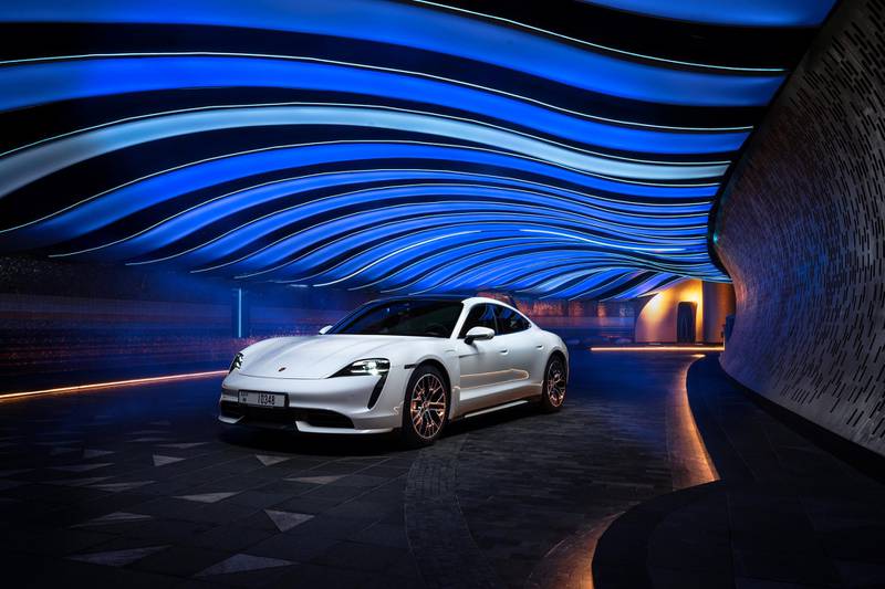 The all-new Porsche Taycan  is the first car released in the UAE that is both fully electric and a luxury sports saloon 