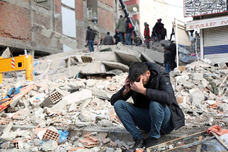 Despair in the aftermath of the horrific earthquake in Diyarbakir, Turkey. Reuters
