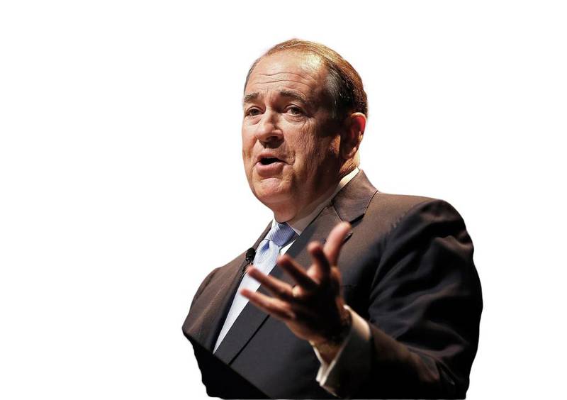 Former Arkansas governor Mike Huckabee, a Republican, previously ran for the presidency in 2008. Matt Sullivan / Getty Images / AFP