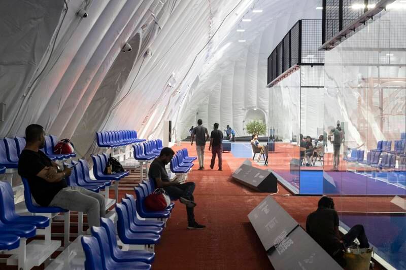 Inside the newly built Danube Sports World in Dubai. All photos: Antonie Robertson / The National
