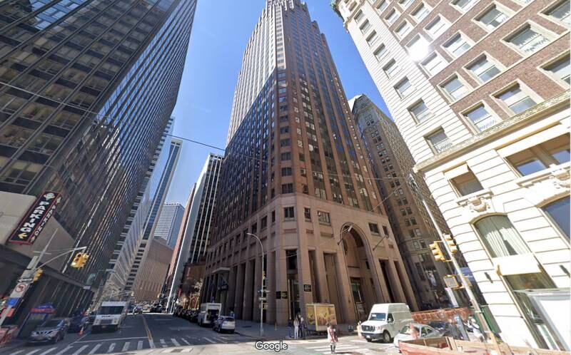 Screen Property Corporation acquired a luxurious apartment on 75 Wall Street in Manhattan for $1.4 million. Google Street View