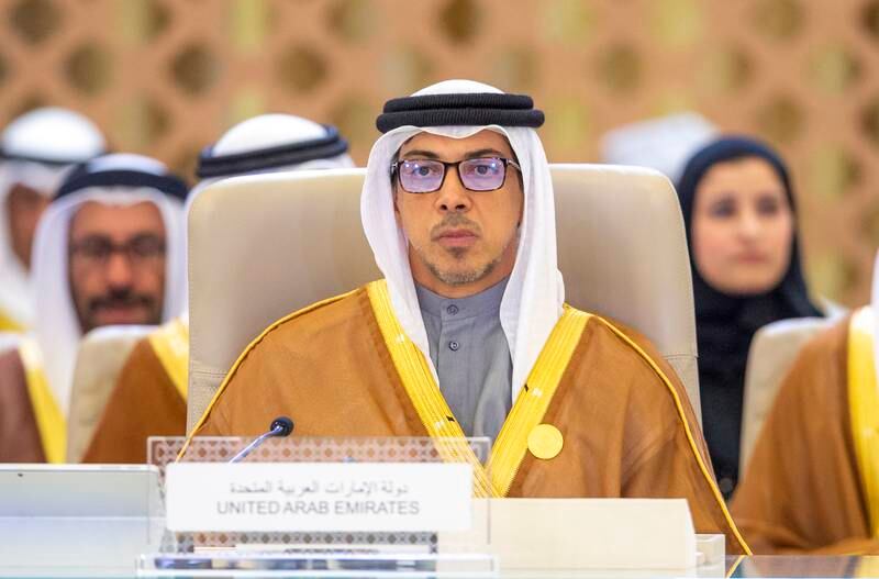Sheikh Mansour bin Zayed, Vice President, Deputy Prime Minister and Minister of the Presidential Court, attends the summit

