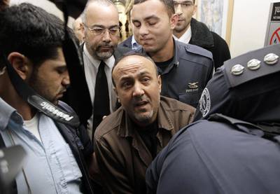 Marwan Barghouti, the most senior Palestinian leader in jail, is on hunger strike. His political influence worries Mahmoud Abbas. Ammar Awad / Reuters 